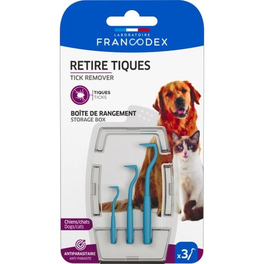 Retire-Tiques Chien et Chat 2 pièces