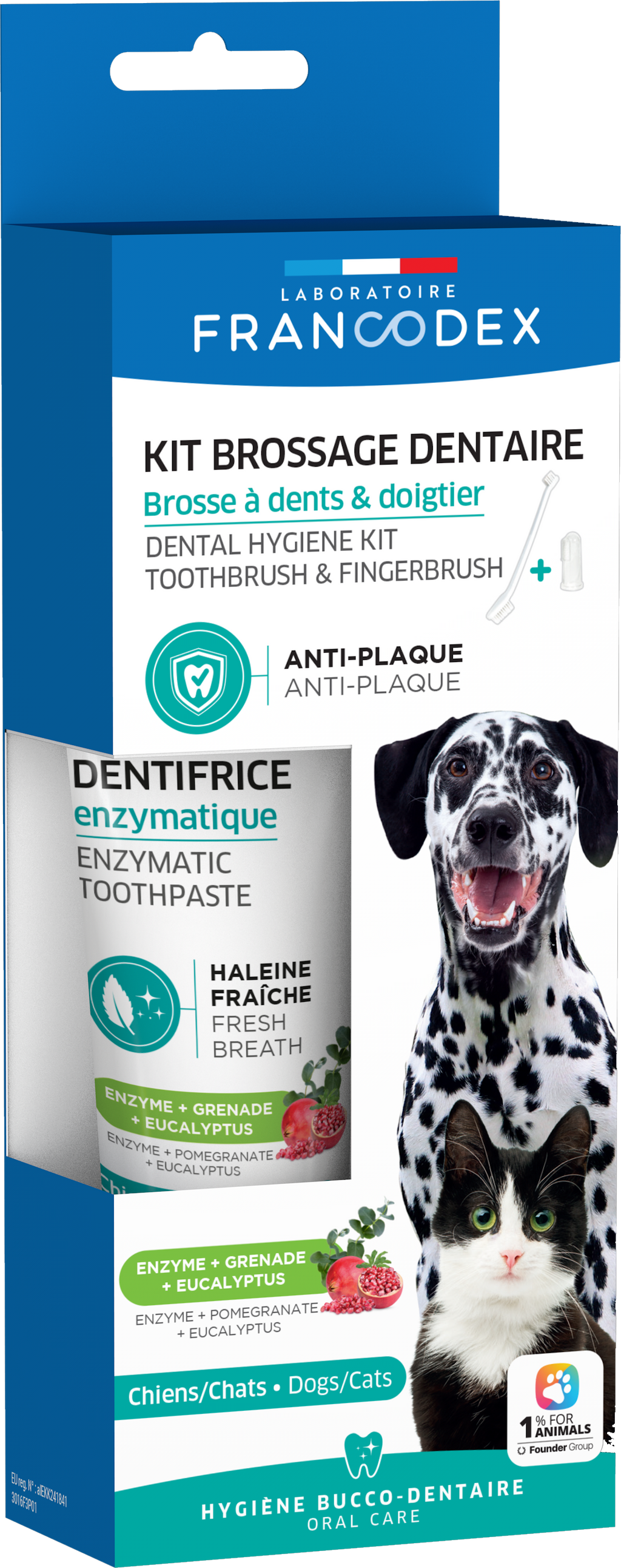 Kit Brossage Dentaire Chien et Chat 70g