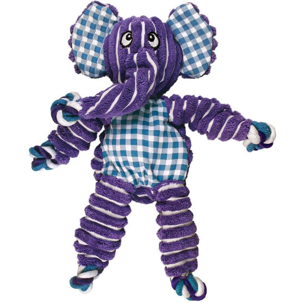 KONG Floppy Knots Jouet peluche et corde à nœuds pour chien S/M Couleur aléatoire