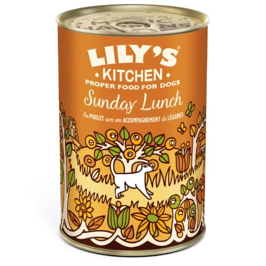 LILY'S KITCHEN Sunday Lunch Adulte Terrine Poulet et Légumes 400g