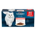 GOURMET Perle Les Filettines en Sauce Chat Bœuf Poulet Lapin Saumon 60x85g