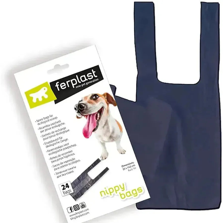 FERPLAST Sac poubelle pour chiens Rouleau de 24 sacs