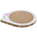 TRIXIE Plaque Griffoir pour Chaton en Carton Forme Souris Blanc 35x2,5x29,5cm