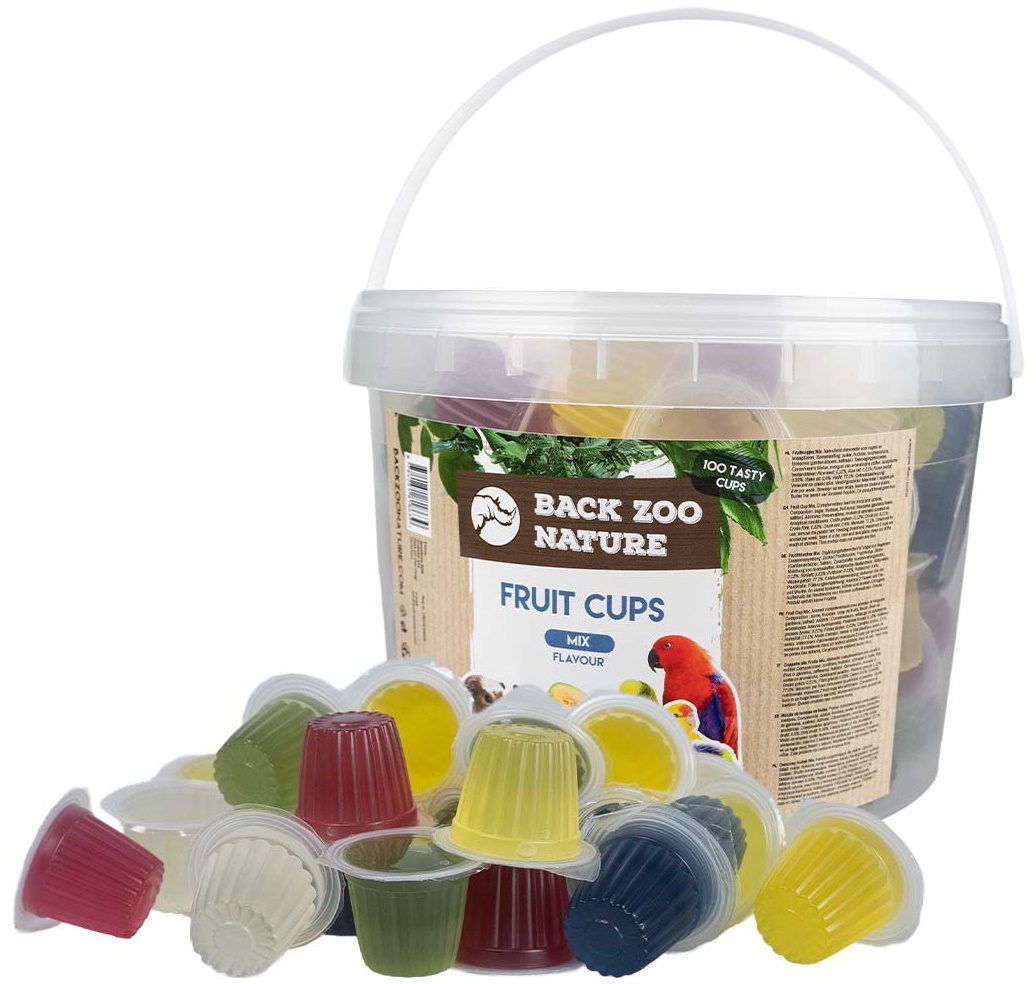 GRIZO Coupe de Fruit Mix 24 Pièces Saveurs Assorties Oiseaux