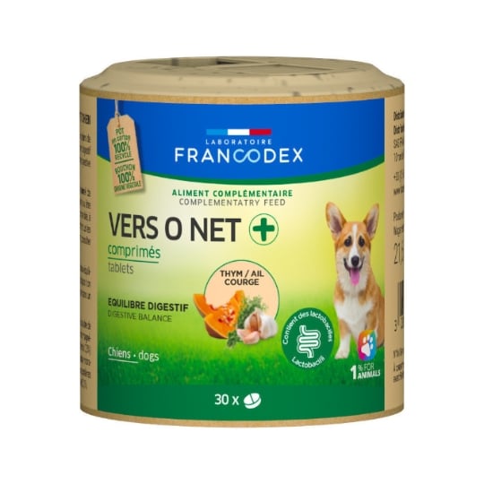 Vers O Net 30 Comprimés pour Chiot et Chien