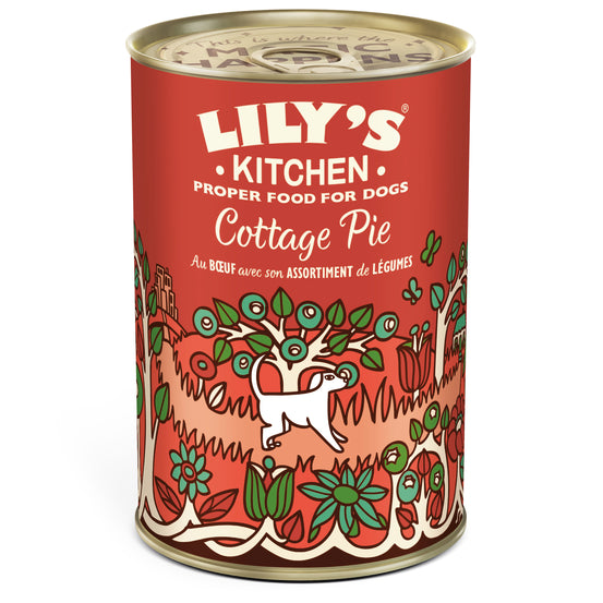 LILY'S KITCHEN Adulte Terrine Cottage Pie Bœuf et Légumes 400g