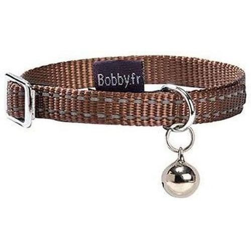 Collier Chat Safe Nylon Réfléchissant Clochette Sécurité Dégagement Rapide 17-26cm Couleur Vive