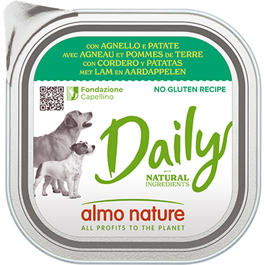 ALMO NATURE Daily No Gluten Agneau & Pommes de Terre Barquette 100g