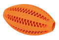 Jouet Caoutchouc Balle Rugby Pique Orange pour Chien