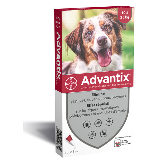 BAYER Advantix Pipettes Antiparasitaires pour Chien