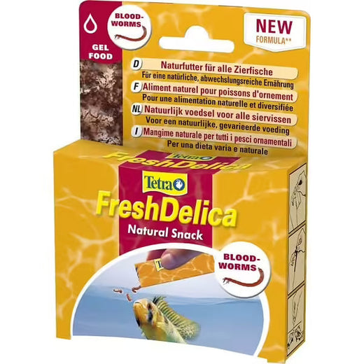 Tetra FreshDelica Larves de Moustiques rouges en gelée Aliment naturel pour poissons 48g