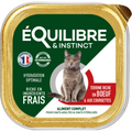 EQUILIBRE & INSTINCT Terrine pour chat stérilisé riche en boeuf & aux courgettes 85g