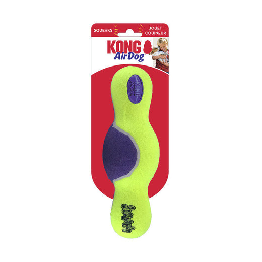 KONG – Jouet AirDog haltère avec couineur pour chien – Tailles S à L