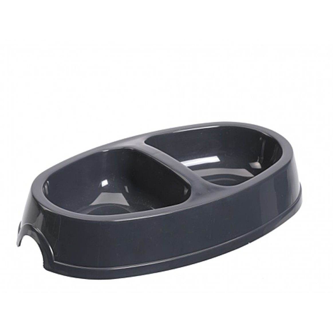 Gamelle double grand modèle 2x12cm Inox Chien