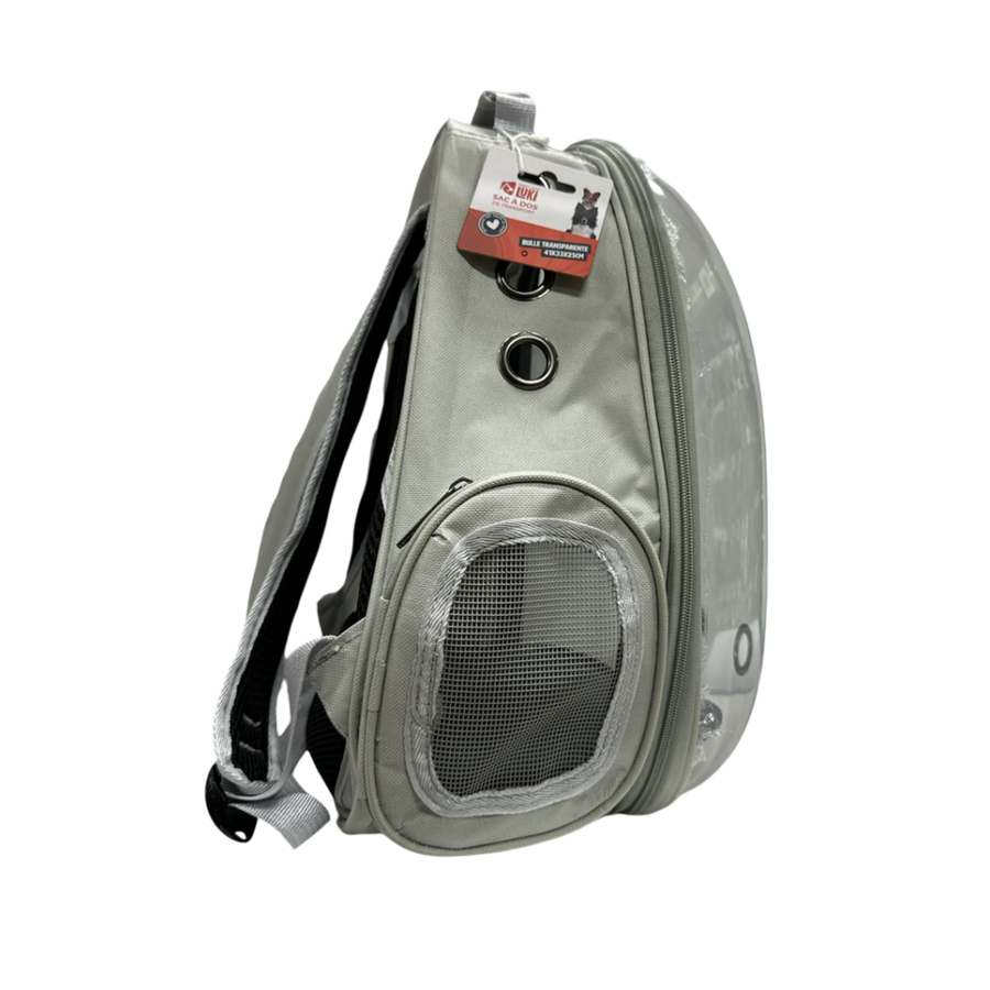 Sac à Dos de Transport Transparent Gris 41x33x25cm