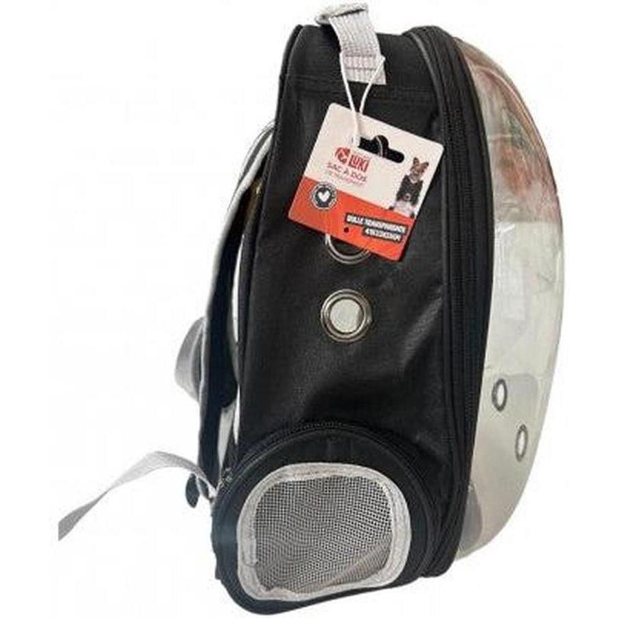 Sac à dos de transport transparent Noir 41x33x25cm