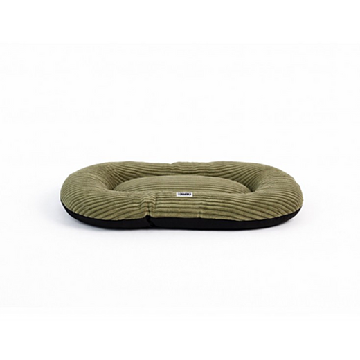 Coussin ovale antidérapant velours côtelé 80x60x6cm