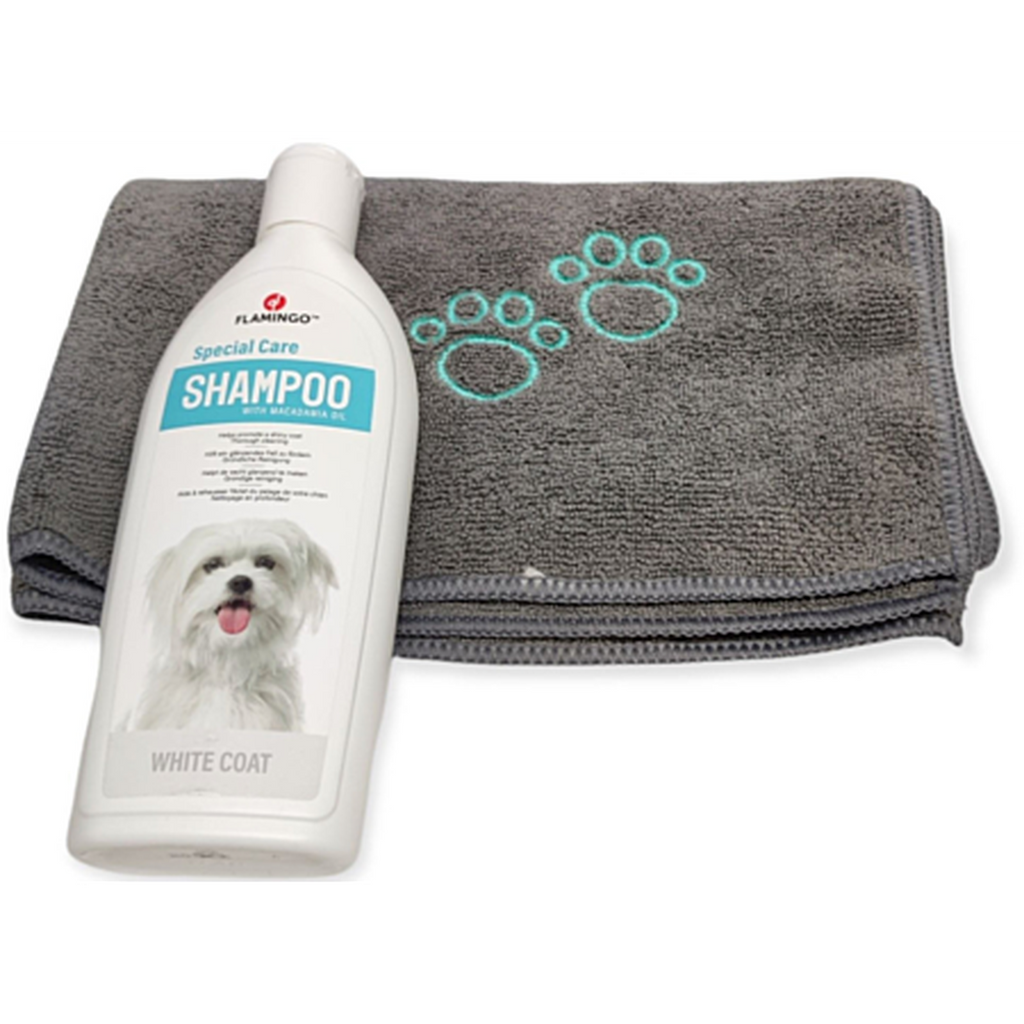 Shampoing 2 en 1 chien spécial poil blanc 300ml