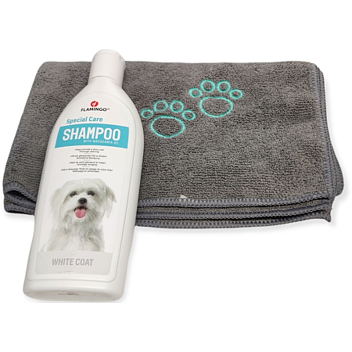 Shampoing 2 en 1 chien spécial poil blanc 300ml