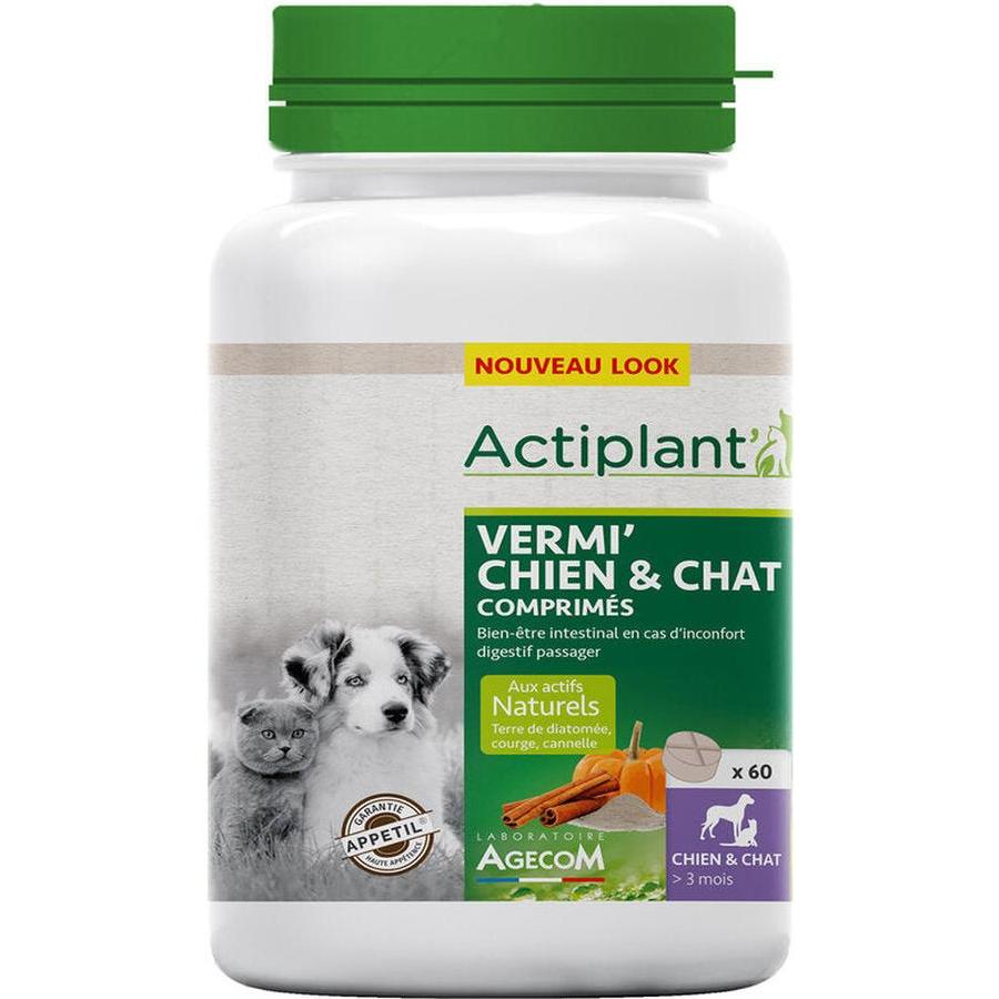Vermi Essentiel Chien/Chat Comprimés Antiparasitaires Naturels x60