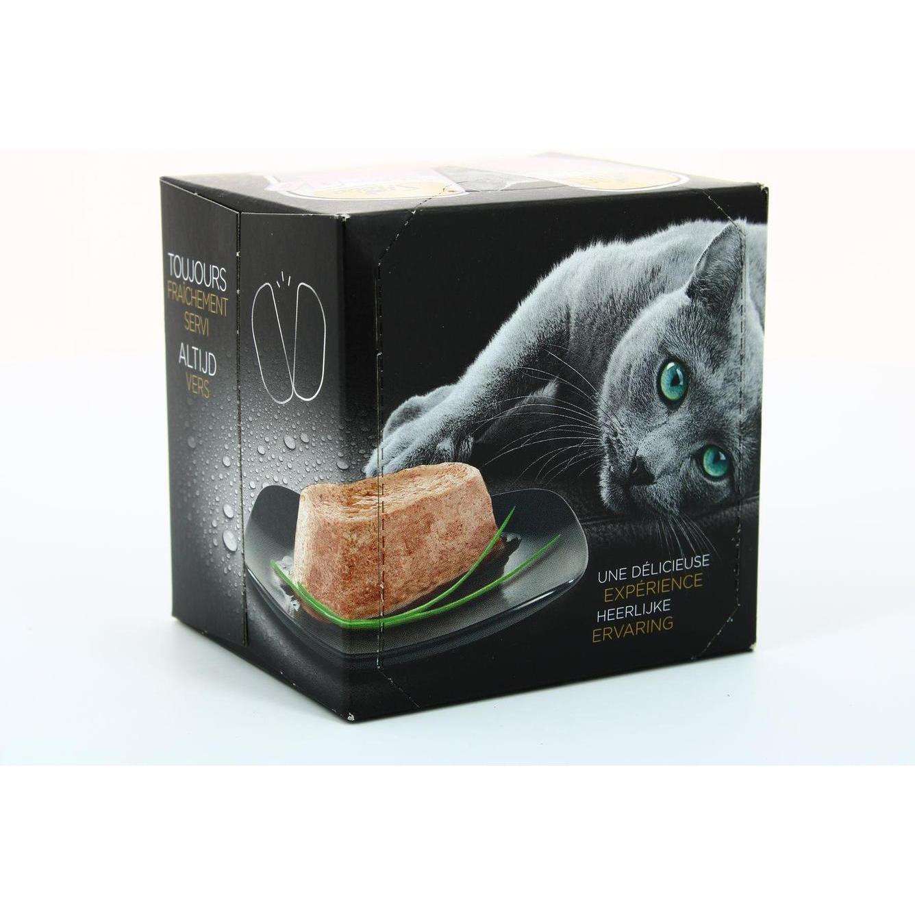 SHEBA Perfect Portions Terrine Luxe au Saumon pour Chats Adultes 3x75g