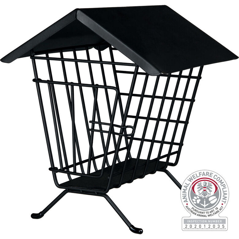 TRIXIE Ratelier a foin a poser avec couvercle metal 20x23x20cm
