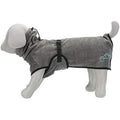 TRIXIE Peignoir de bain pour chien Tissu éponge Gris Taille M 50cm