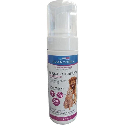 Mousse Sans Rinçage au Dimethicone Chat Chien 150ml