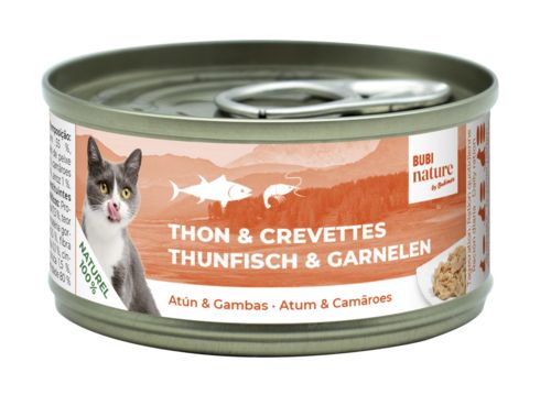 BUBIMEX Bubi Nature Thon Crevette en Gelée Chat 85g