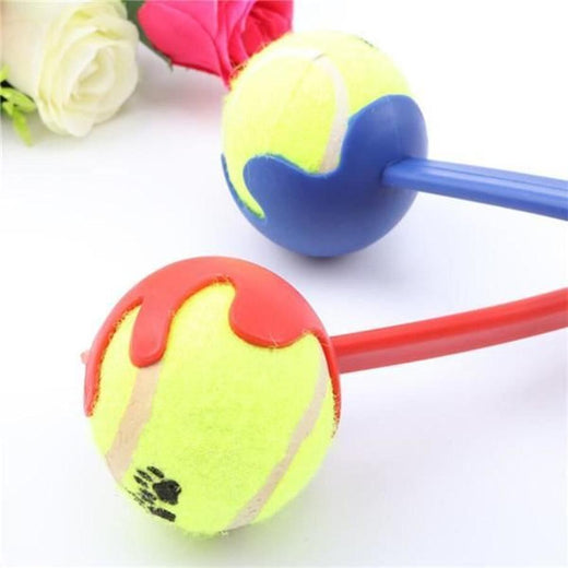Jouet lanceur de balle assorti rouge et bleu 50cm