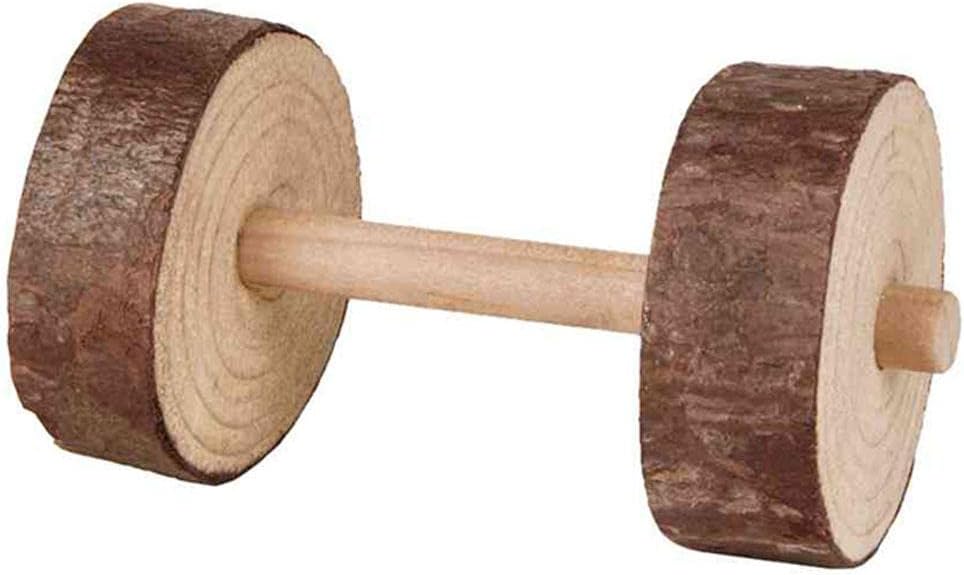 TRIXIE Haltères Bois Jouet pour Petits Animaux 9cm