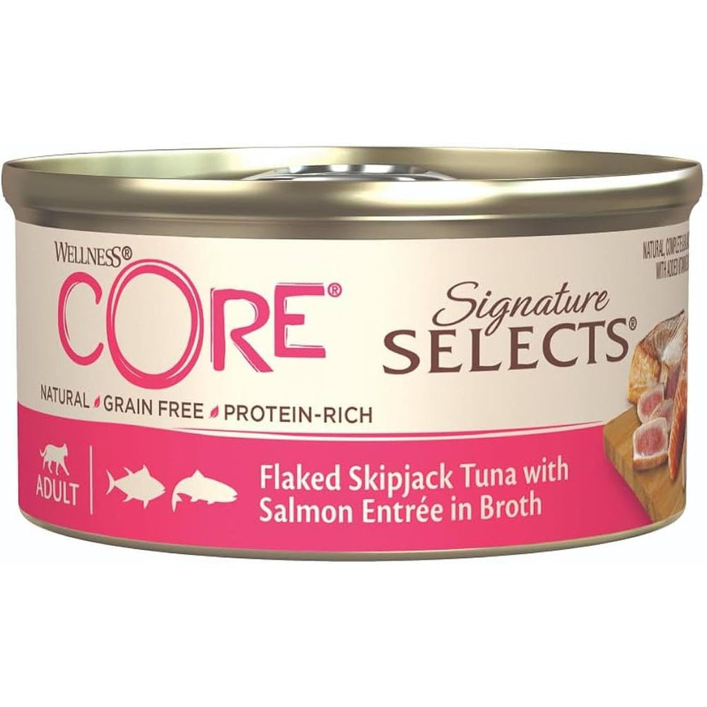 WELLNESS CORE Signature Selects Nourriture Humide pour Chat Thon Saumon 79g