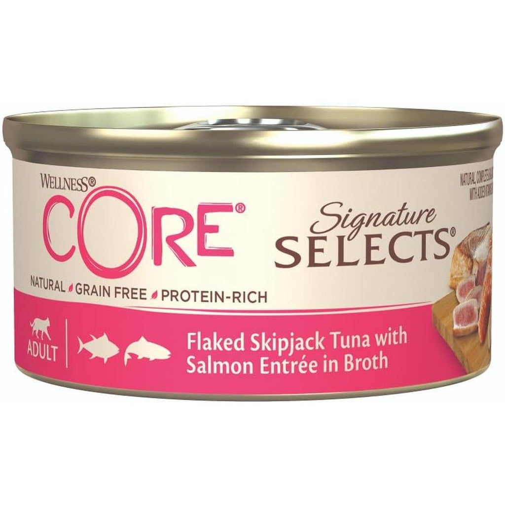 WELLNESS CORE Signature Selects Nourriture Humide pour Chat Thon Saumon 79g