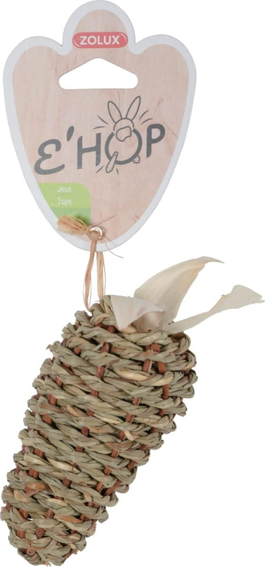 ZOLUX EHOP Toy Carotte Seagrass Jouet à mâcher Fibres naturelles 10,5x6x6cm
