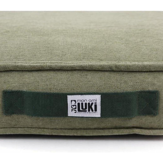 MON AMI LUKI Matelas antiderapant dehoussable vert 88x76x13cm