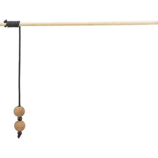 TRIXIE Canne à pêche avec balles City Style Liège et Bois 40cm