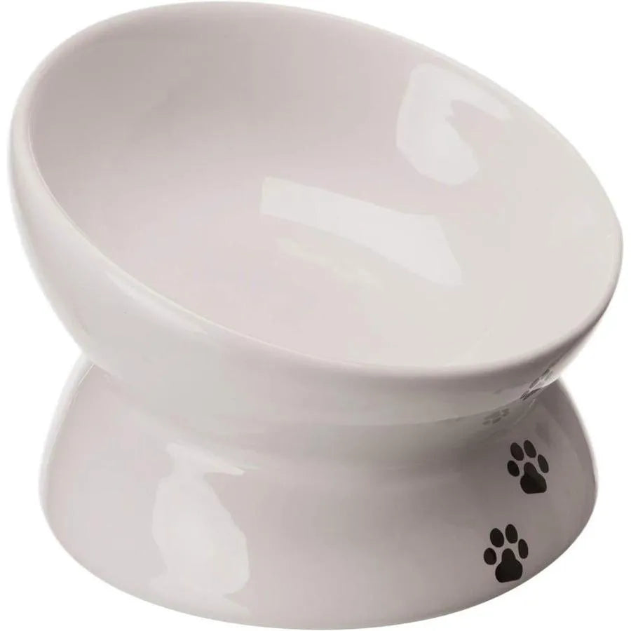 TRIXIE Gamelle augmentée en céramique 0,15 l ø 13 cm blanc
