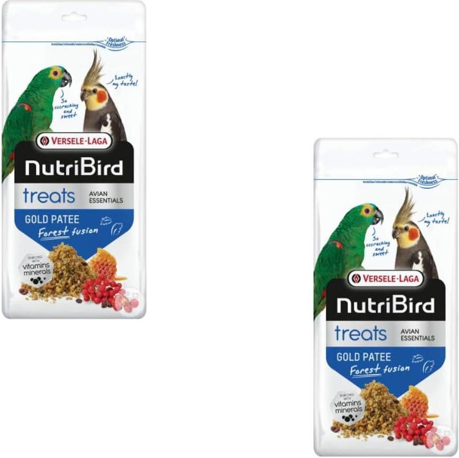 VERSELE LAGA NutriBird Treats Gold Patee Miel Grandes Perruches 2x250g