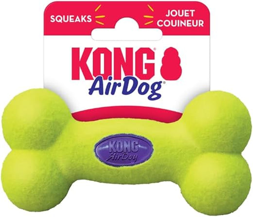 KONG – Balle AirDog non abrasive avec couineur pour chien – Tailles S à L