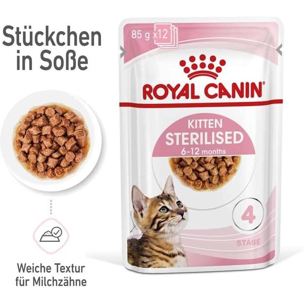 ROYAL CANIN Kitten Sterilised Sauce 12x85g