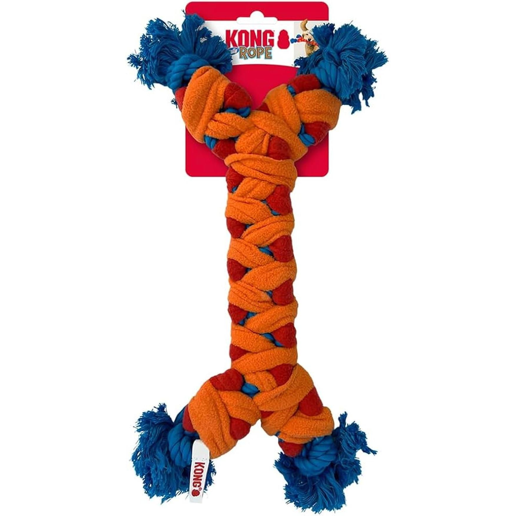 KONG Jouet en corde Rally Bone – Taille M