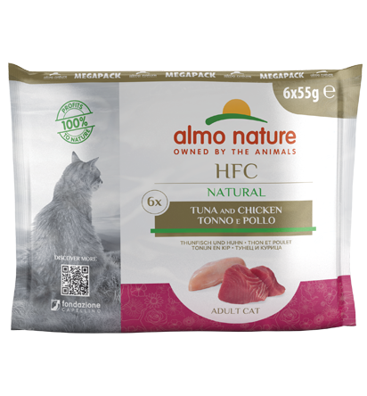 ALMO NATURE HFC Natural Megapack Thon et Poulet 6x55g