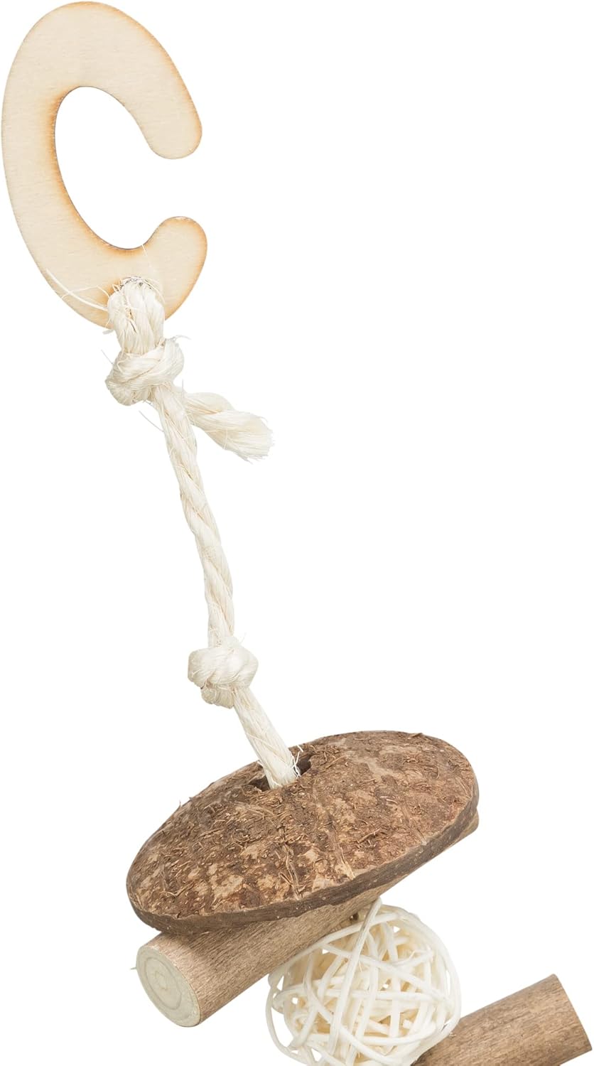 TRIXIE Balançoire à ronger Noix de Coco Bois Rotin 20x30cm 58745