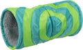 TRIXIE 2xTunnel Ludique Rongeurs Nylon/Peau d'agneau Vert-Gris 15x35 cm