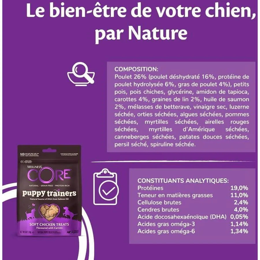 Puppy Trainers – Poulet & Carottes (170 g)