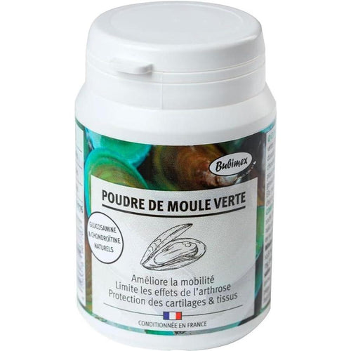 BUBIMEX Poudre de Moules Vertes Bien-Être Articulaire Chien & Chat 60g