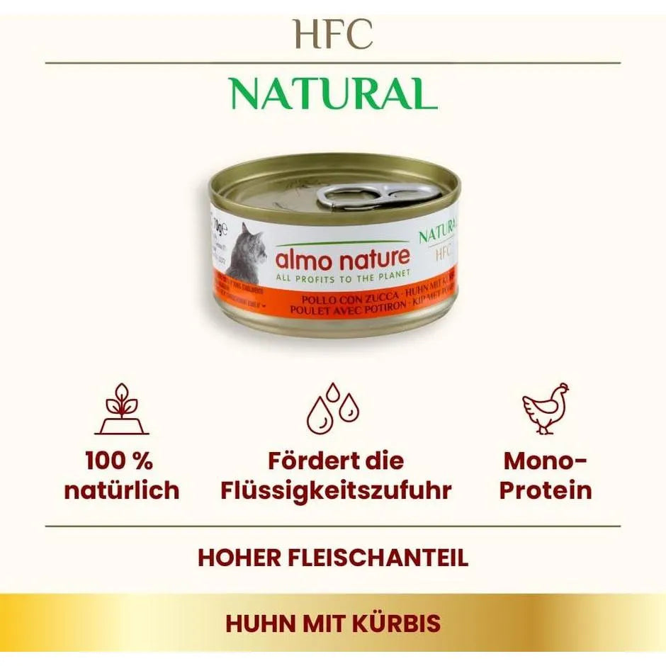 ALMO NATURE HFC Natural Poulet avec Potiron 70g