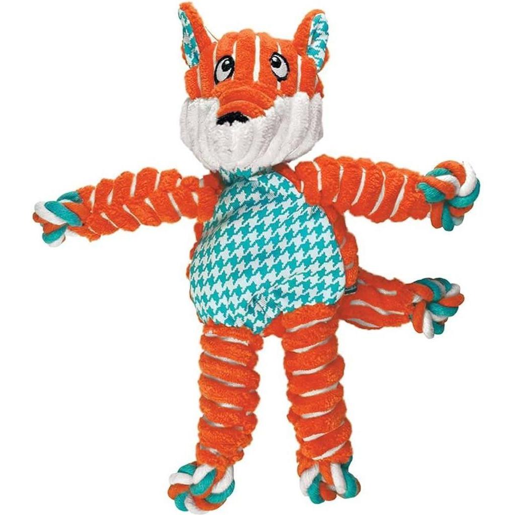 KONG Floppy Knots Fox S/M Jouet Peluche Renard Petit/Moyen Chien