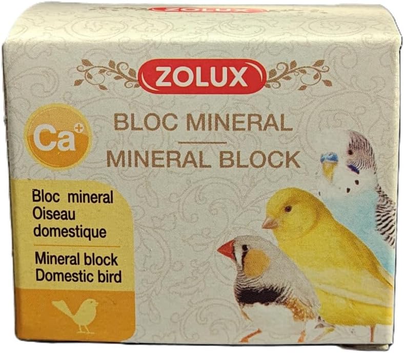 ZOLUX Bloc Sels Minéraux pour Oiseau 90g
