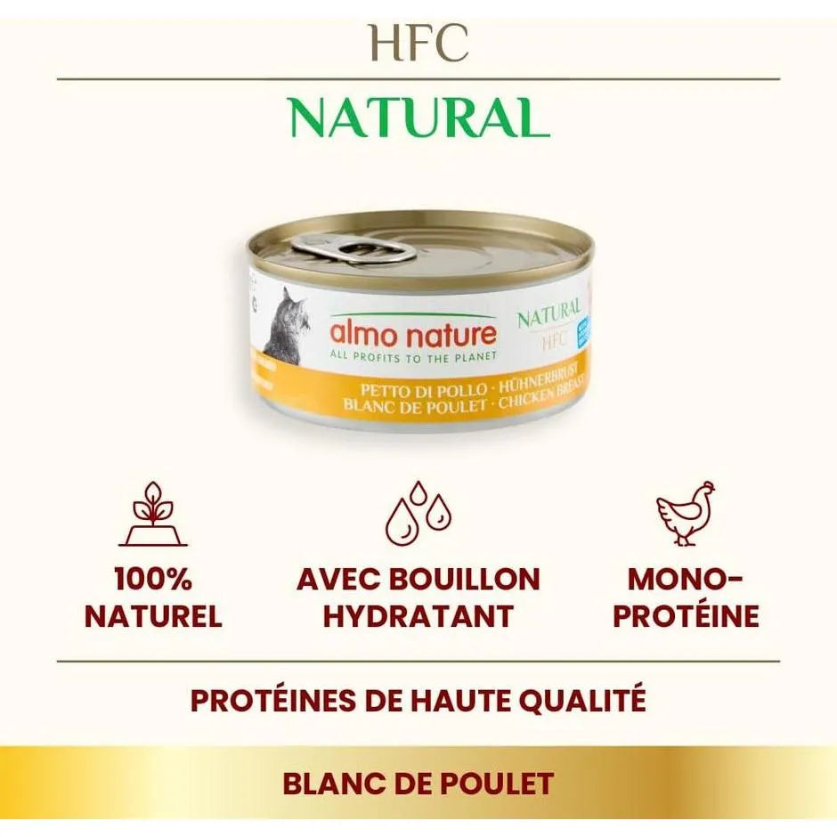 ALMO NATURE HFC Natural Poitrine de Poulet 150g
